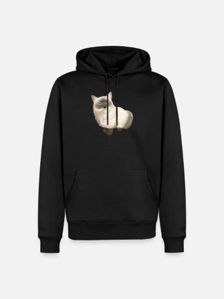 Ragdoll Cat - Men’s Premium Organic Hoodie - black
