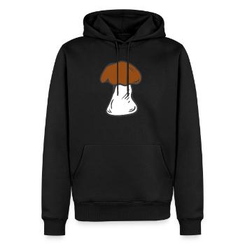 Champignons champignons champignons champignons champignons champignons - Sweat à capuche Premium bio Homme - noir - Devant - Nico (187cm)