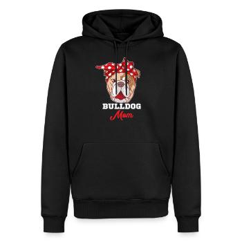 Cadeau de fête des mères bouledogues anglais - Sweat à capuche Premium bio Homme - noir - Devant - Nico (187cm)