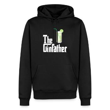 The Ginfather Gin und Tonic - Männer Premium Bio Hoodie - Schwarz - Vorne - Nico (187cm)