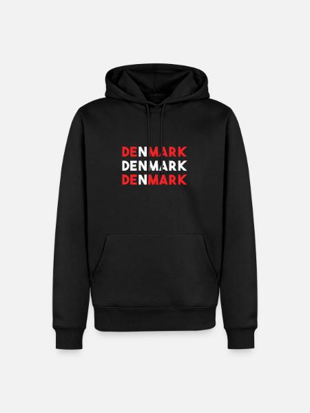 Denmark - Men’s Premium Organic Hoodie - black