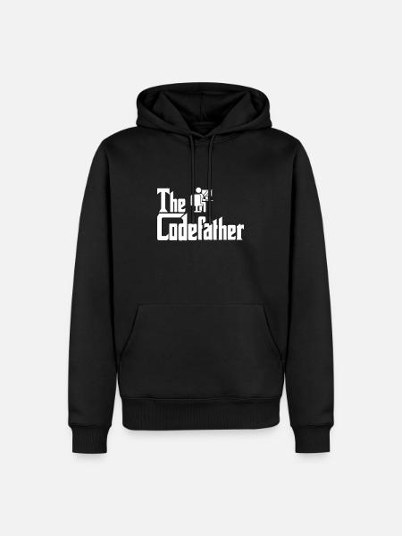 Le Codefather - Sweat à capuche Premium bio Homme - noir
