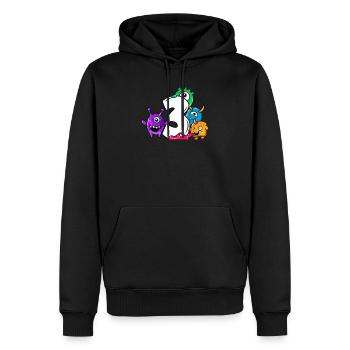 Monster Dritter Geburtstag 3 Jahre Geschenk - Männer Premium Bio Hoodie - Schwarz - Vorne - Nico (187cm)