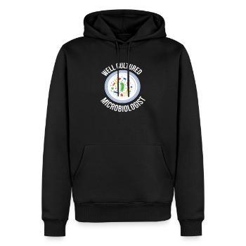 Microbiologiste bien cultivé Biologiste des bactéries - Sweat à capuche Premium bio Homme - noir - Devant - Nico (187cm)