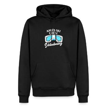 Apres Ski Schladming Crew Team Party vacances au ski - Sweat à capuche Premium bio Homme - noir - Devant - Nico (187cm)