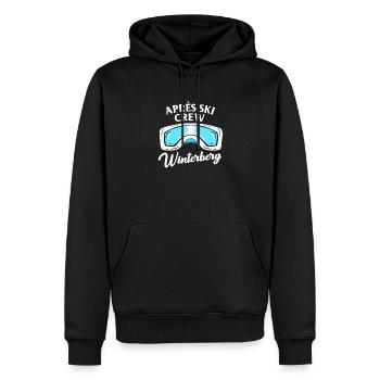 Apres Ski Winterberg Crew Team Party Skiurlaub - Männer Premium Bio Hoodie - Schwarz - Vorne - Nico (187cm)