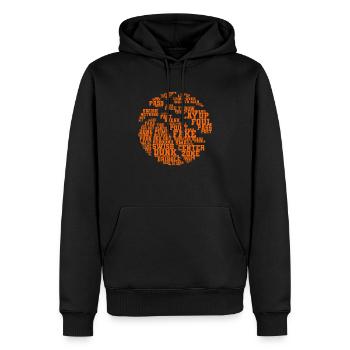 Basketball basketball player USA gift - Men’s Premium Organic Hoodie - black - Front - Nico (187cm)