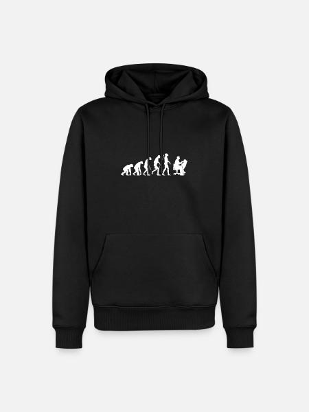 Cadeau de dentiste Evolution - Sweat à capuche Premium bio Homme - noir