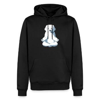 Malteser Hund - Männer Premium Bio Hoodie - Schwarz - Vorne - Nico (187cm)