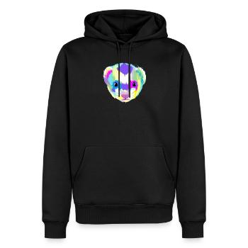 Splash Frettchen - Männer Premium Bio Hoodie - Schwarz - Vorne - Nico (187cm)