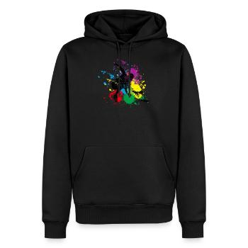 Disc Golf Frisbee - Sweat à capuche Premium bio Homme - noir - Devant - Nico (187cm)
