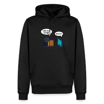 Fotografie Kamera Fotograf Herren Damen Geschenk - Männer Premium Bio Hoodie - Schwarz - Vorne - Nico (187cm)