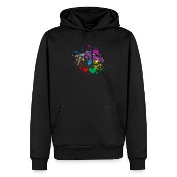 Splash Monster Truck - Männer Premium Bio Hoodie - Schwarz - Vorne - Nico (187cm)