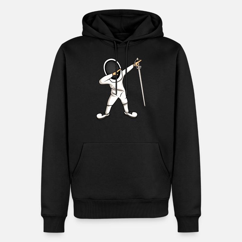 Escrime Dab Dabbing Idée cadeau - Sweat à capuche Premium bio Homme - noir