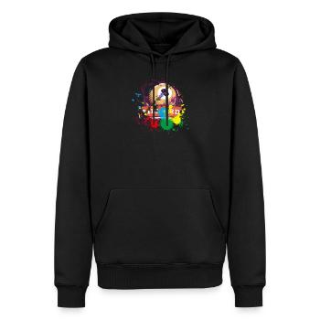 Billard Geschenk für Billard Spieler - Männer Premium Bio Hoodie - Schwarz - Vorne - Nico (187cm)