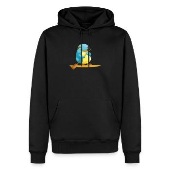 Stand Up Paddle Pinguin SUP Sport Surfer - Männer Premium Bio Hoodie - Schwarz - Vorne - Nico (187cm)