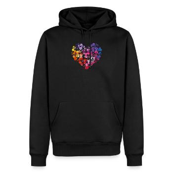 Violoncelle musicien cadeau pour violoncelle joueur - Sweat à capuche Premium bio Homme - noir - Devant - Nico (187cm)