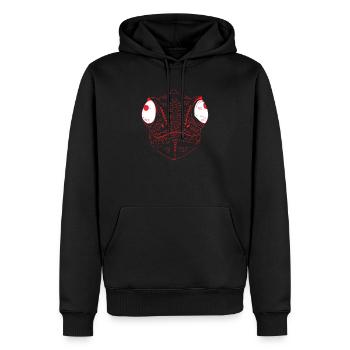 Terrarium de lézard reptile caméléon - Sweat à capuche Premium bio Homme - noir - Devant - Nico (187cm)