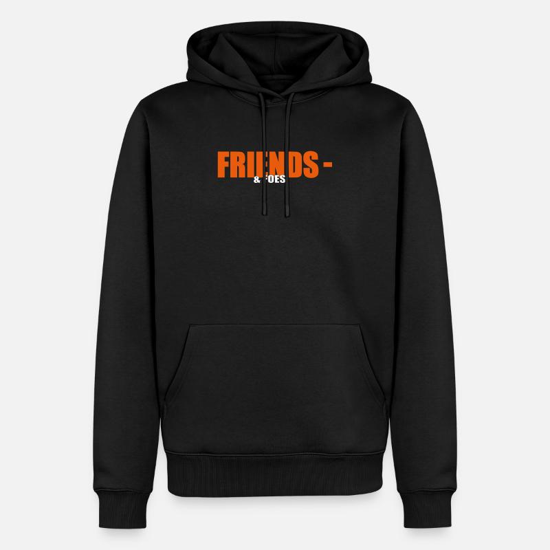 Freunde & Feinde - Freunde & Feinde - - Männer Premium Bio Hoodie - Schwarz