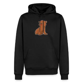 Chemise Grizzly Bear | Forêt de l'ours brun - Sweat à capuche Premium bio Homme - noir - Devant - Nico (187cm)