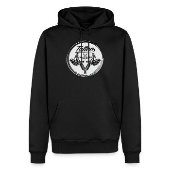 Tattoo Tribal Motiv Geschenk - Männer Premium Bio Hoodie - Schwarz - Vorne - Nico (187cm)