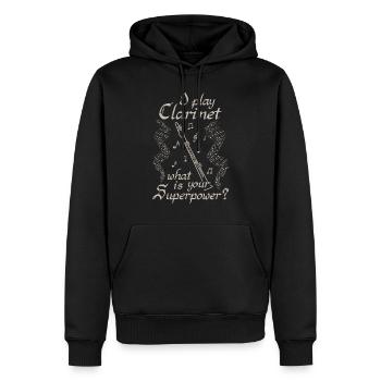 Clarinet Musikverein orchestra gift - Men’s Premium Organic Hoodie - black - Front - Nico (187cm)