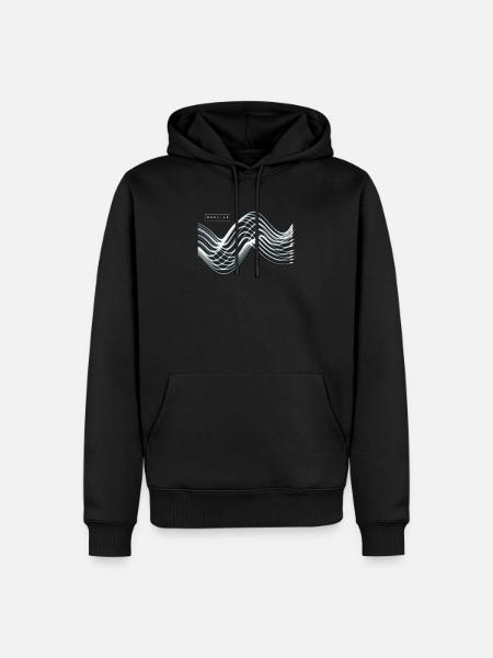 Modular Synthesizer Synthi Musik Retro - Männer Premium Bio Hoodie - Schwarz