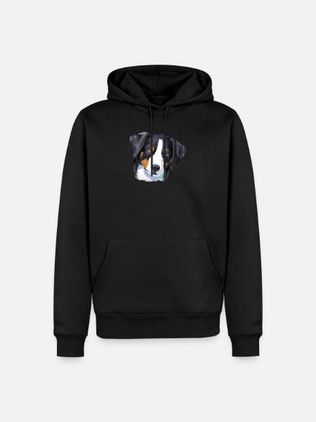 Appenzeller Sennenhund - Männer Premium Bio Hoodie - Schwarz