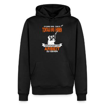 Tontaubenschießen Tontauben Wurfscheibenschießen - Männer Premium Bio Hoodie - Schwarz - Vorne - Nico (187cm)
