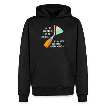 Nasenspray lustig süchtig abhängig - Männer Premium Bio Hoodie - Schwarz - Vorne - Nico (187cm)