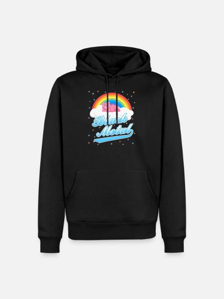 Black metal teddy - Men’s Premium Organic Hoodie - black