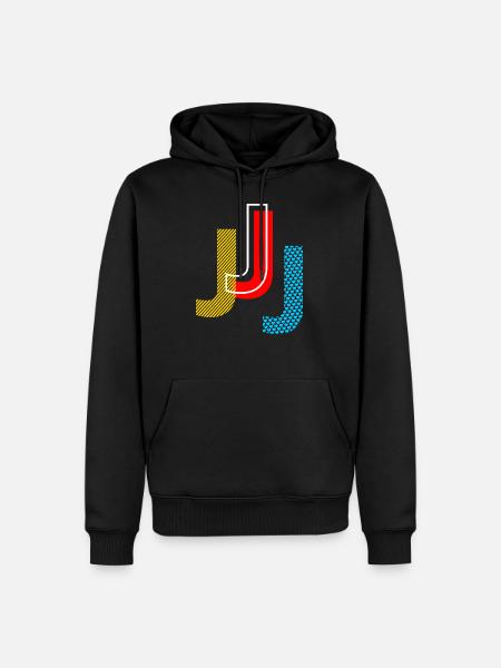 j - Men’s Premium Organic Hoodie - black