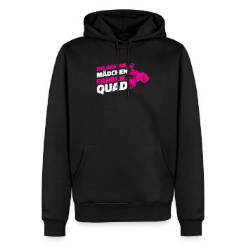 Quad Fahrerin Mädchen Frauen lustig Quadfahrer - Männer Premium Bio Hoodie - Schwarz - Vorne - Nico (187cm)