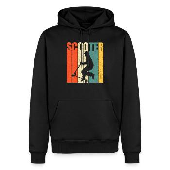 Scooter Stunt Tretroller Geschenkidee für Kinder - Männer Premium Bio Hoodie - Schwarz - Vorne - Nico (187cm)