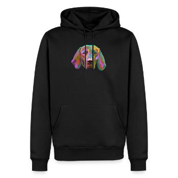 Vizsla Dog splash - Men’s Premium Organic Hoodie - black - Front - Nico (187cm)