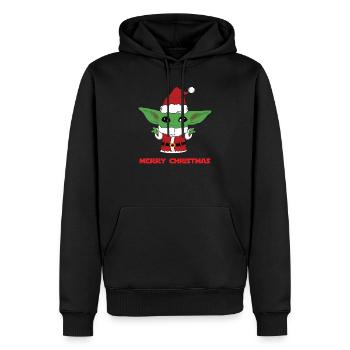 Süßer Babyjoda - Männer Premium Bio Hoodie - Schwarz - Vorne - Nico (187cm)