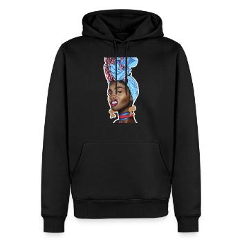 Mean Muggin 2 - Men’s Premium Organic Hoodie - black - Front - Nico (187cm)