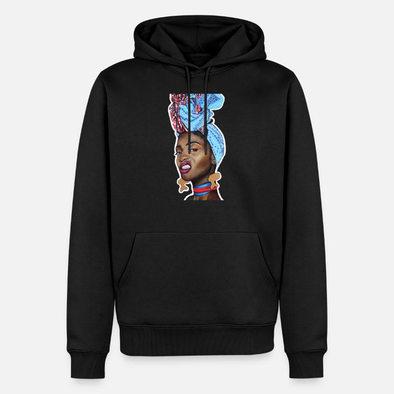 Mittlerer Muggin 2 - Männer Premium Bio Hoodie - Schwarz