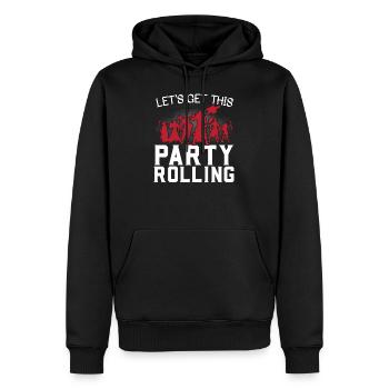 RPG Fantasy Rollenspiel - Männer Premium Bio Hoodie - Schwarz - Vorne - Nico (187cm)