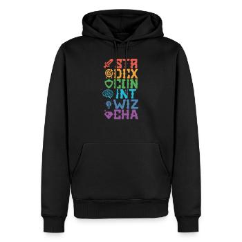 RPG Roleplay - Men’s Premium Organic Hoodie - black - Front - Nico (187cm)