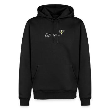 Sweet Bee Beekeeper Let It Bee Bee Flowers Beekeeper - Men’s Premium Organic Hoodie - black - Front - Nico (187cm)