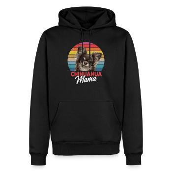 Chihuahua Mama Mum chiens mignons - Sweat à capuche Premium bio Homme - noir - Devant - Nico (187cm)