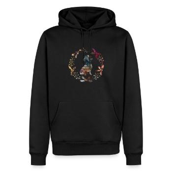 dachshund - Men’s Premium Organic Hoodie - black - Front - Nico (187cm)