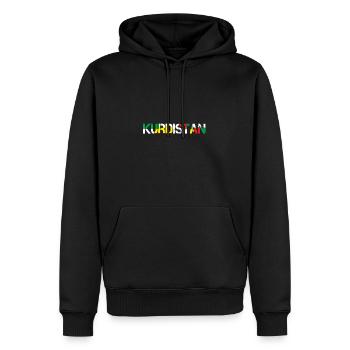 Kurdistan Kurdish Flag Rojava Berxwedan Kurdisch - Männer Premium Bio Hoodie - Schwarz - Vorne - Nico (187cm)
