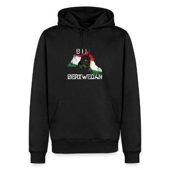 Kurdistan Kurdish Kurdish guerrilla Biji Berxwedan - Men’s Premium Organic Hoodie - black - Front - Nico (187cm)
