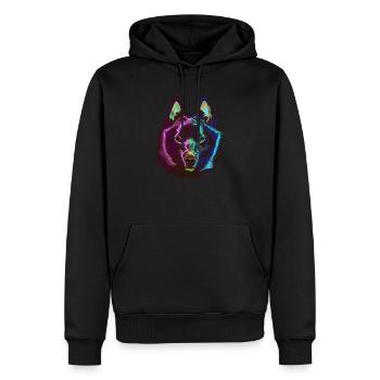 Chien Splash Schipperke - Sweat à capuche Premium bio Homme - noir - Devant - Nico (187cm)