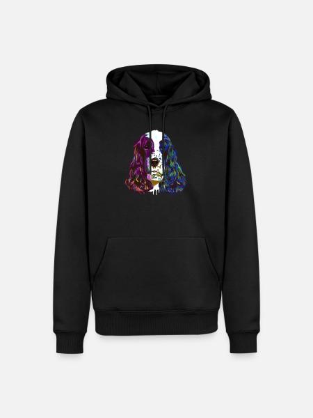 Splash English Cocker Spaniel Dog - Men’s Premium Organic Hoodie - black
