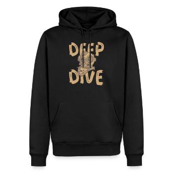 Deep Dive Taucherhelm - Männer Premium Bio Hoodie - Schwarz - Vorne - Nico (187cm)