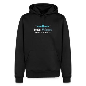 Aviation Avion Flying Airline Pilot oubliez Pri - Sweat à capuche Premium bio Homme - noir - Devant - Nico (187cm)