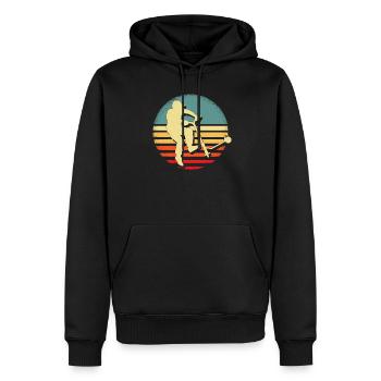 Idée cadeau Scooter stunt kick scooter - Sweat à capuche Premium bio Homme - noir - Devant - Nico (187cm)